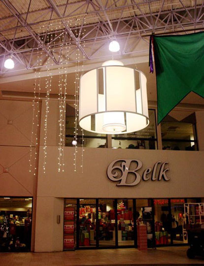 Fabric structures, custom, lighting, malls, Client: Simon Properties, Design: Techlite Corp