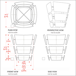 Trapezoid 4 side dims 255 R1