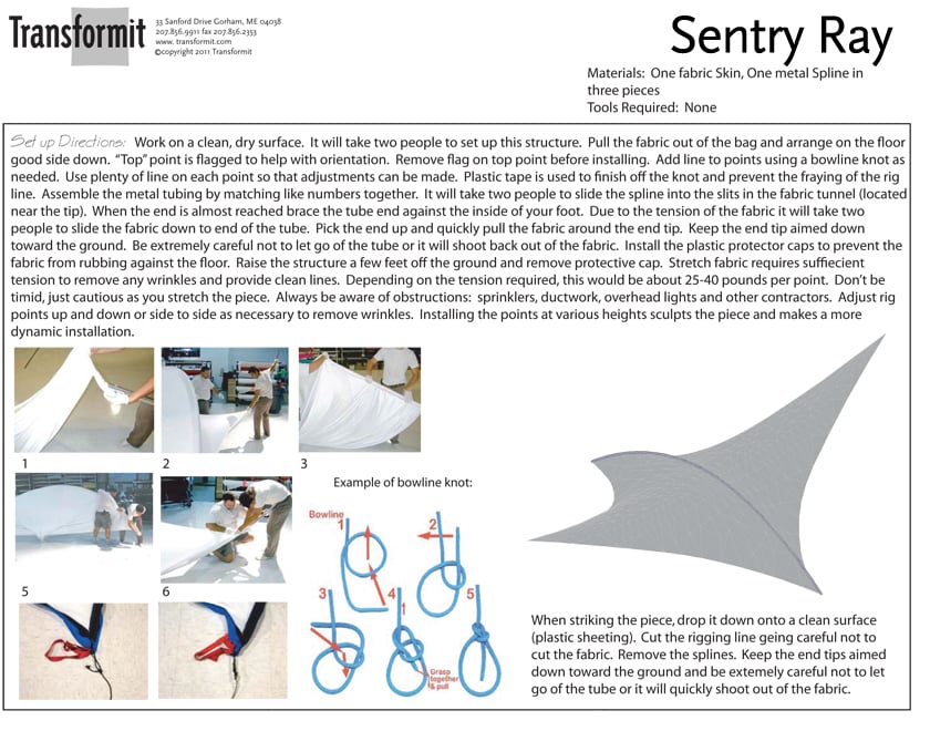 Sentry Ray Directions 840