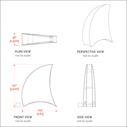 Wave Drop Wall dims 2 255