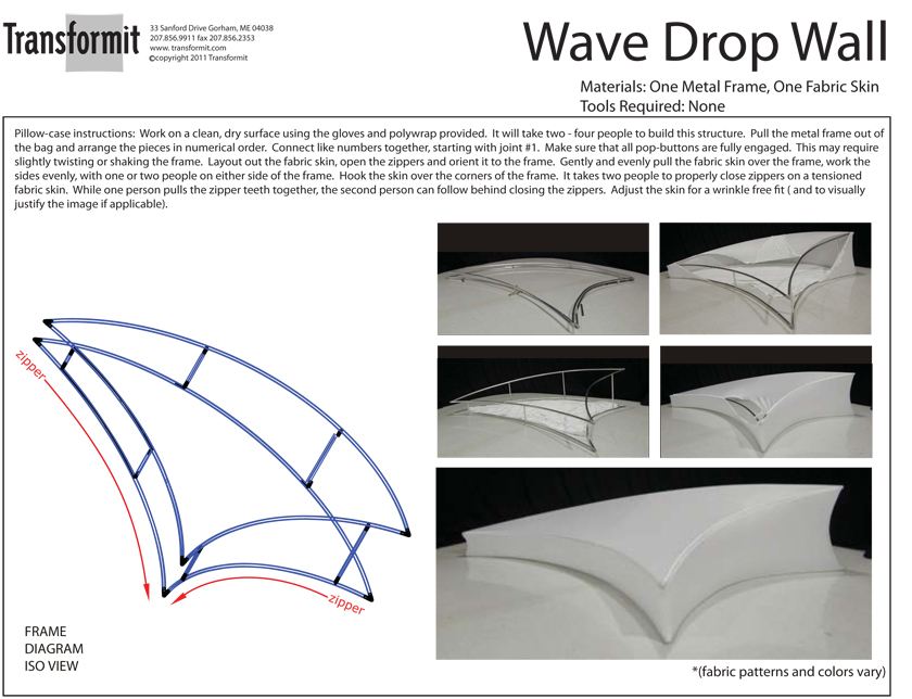 Wave Drop Wall Directions 2011 840