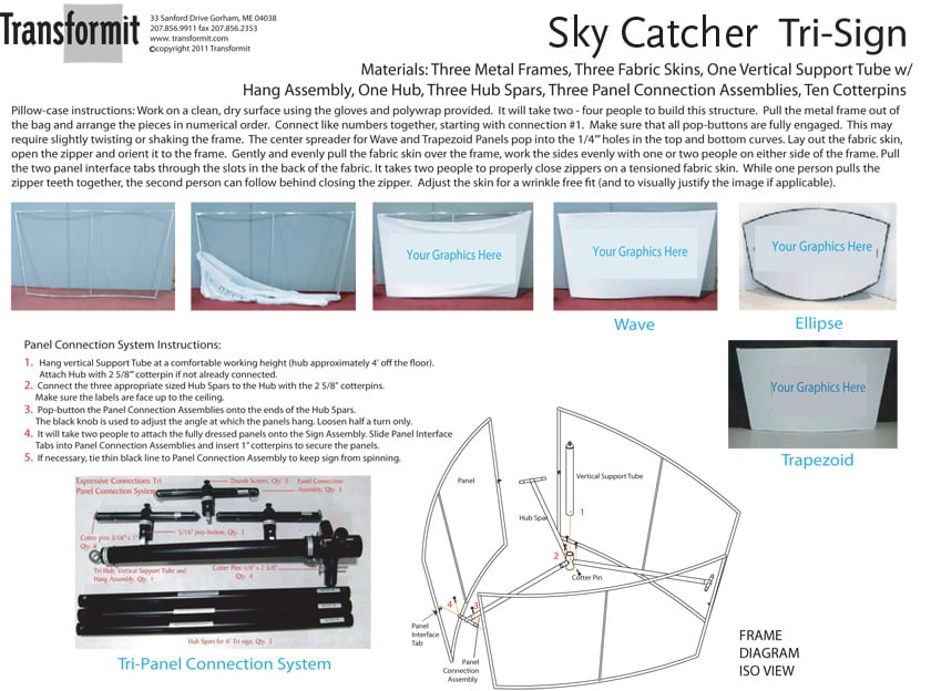 Sky Catcher Tri Sign Directions 840