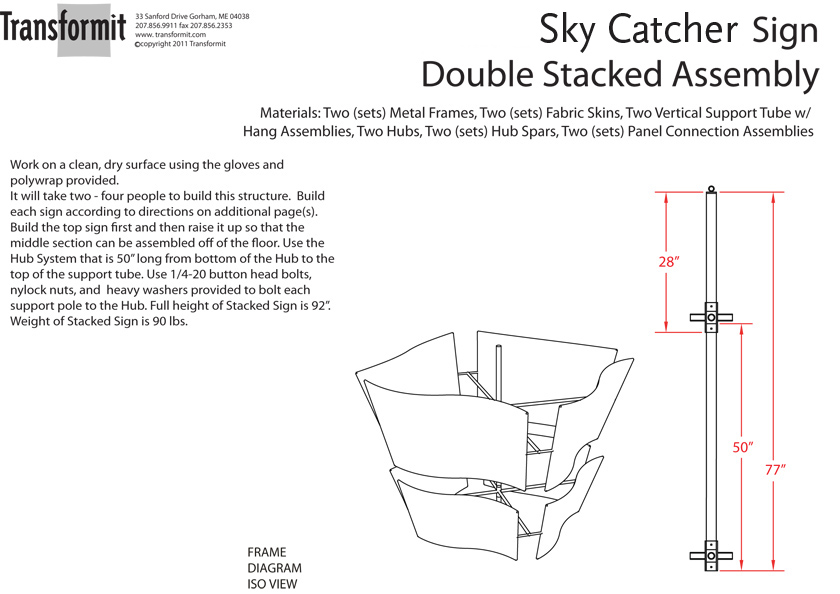 Sky Catcher Double Stack Directions 840