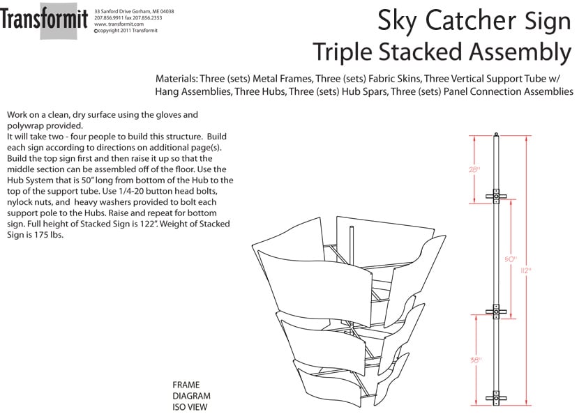 Sky Catcher Triple Stack Directions 840