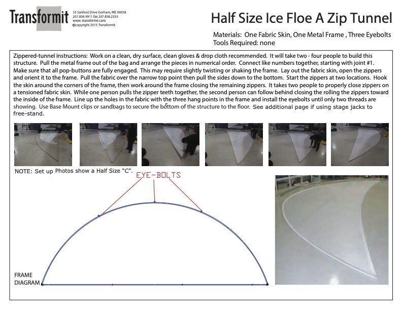 Half Size Ice Floe A Feed Thru Tunnels Directions 2011