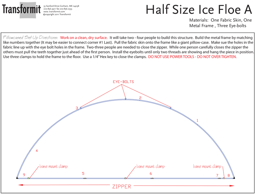 Half Size Ice Floe A Pillowcased Directions 2011