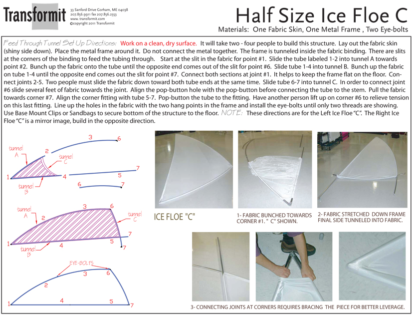 Half Size Ice Floe C Feed Thru Tunnels Directions 2011