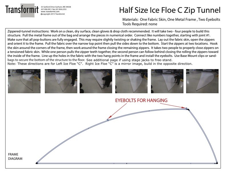 Half Size Ice Floe C Feed Thru Tunnels Directions 2011