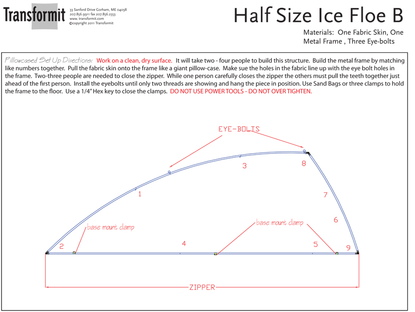Half Size Ice Floe B Pillowcased Directions 2011 840