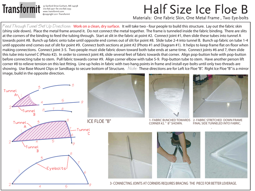 Half Size Ice Floe B Feed Thru Tunnels Directions 2011 840