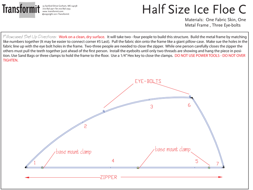 Half Size Ice Floe C Pillowcased Directions 2011 840