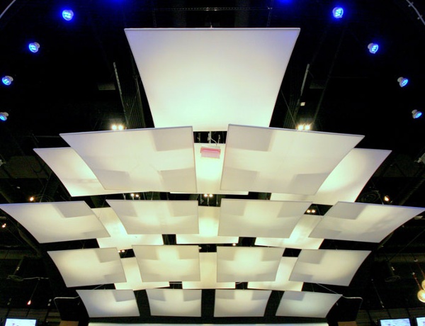 Fabric structures, custom, sports venue, lighting, Client: Manhattan Construction for the Dallas Cowboys, Design: HKS