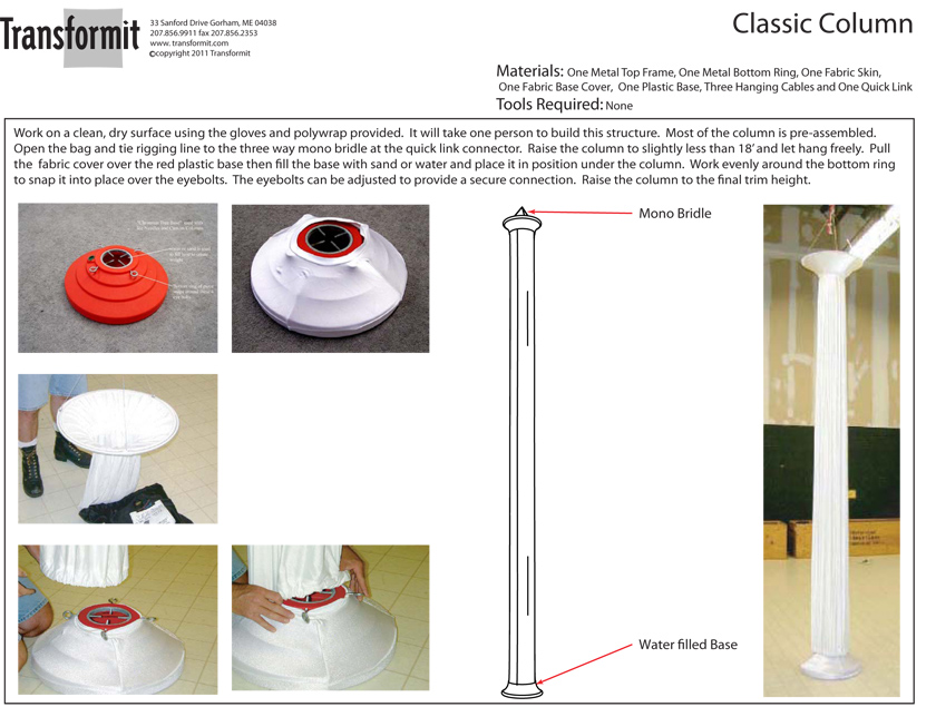 Classic Column Directions 840