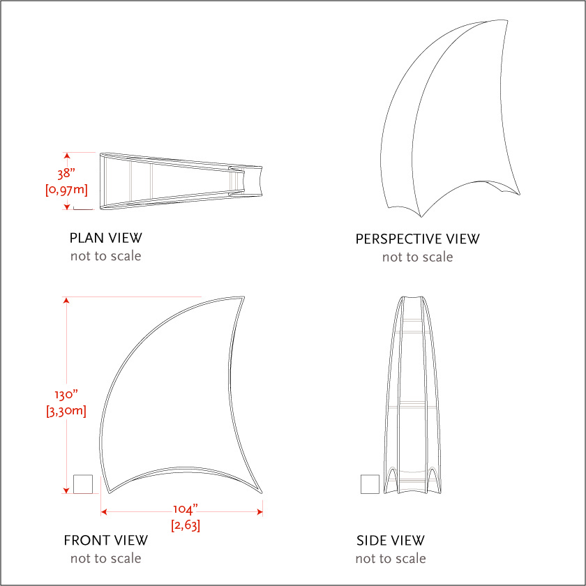 Wave Drop Wall dims 2 840