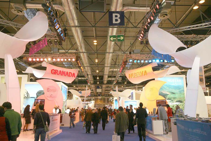 Fabric structure, Ready-made, Exhibits, Crescendo, FITUR 2009, Madrid, Spain by Decoestudio