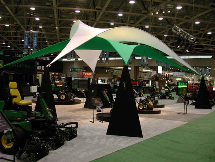 Fabric structures, custom, canopy, exhibit, Client: Midwest Exhibits