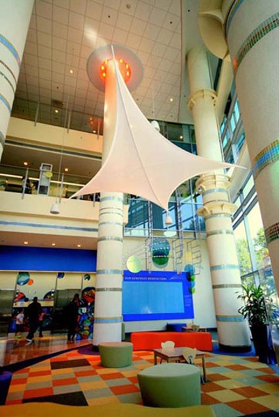 fabric structure, ready-made, architecture, Levine Children's Hospital, Charlotte, NC