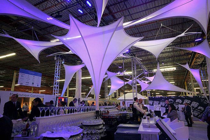fabric structure, ready-made, hospitality, HI Connect Event, Nashville, TN.