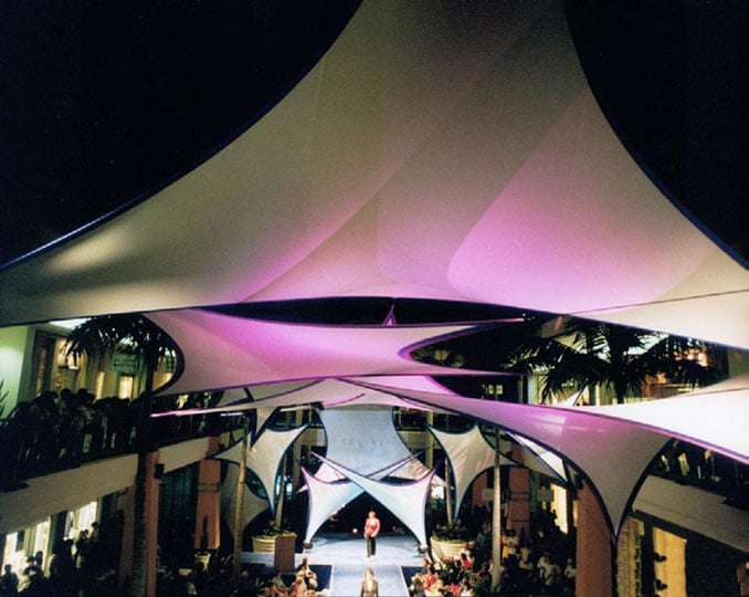 Fabric structures, Ready-Made, malls, Wings, Client: Ala Moana Mall