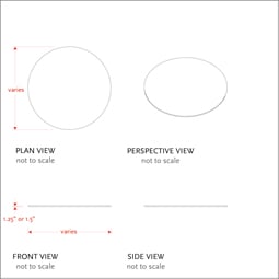 Circle flats dims 255