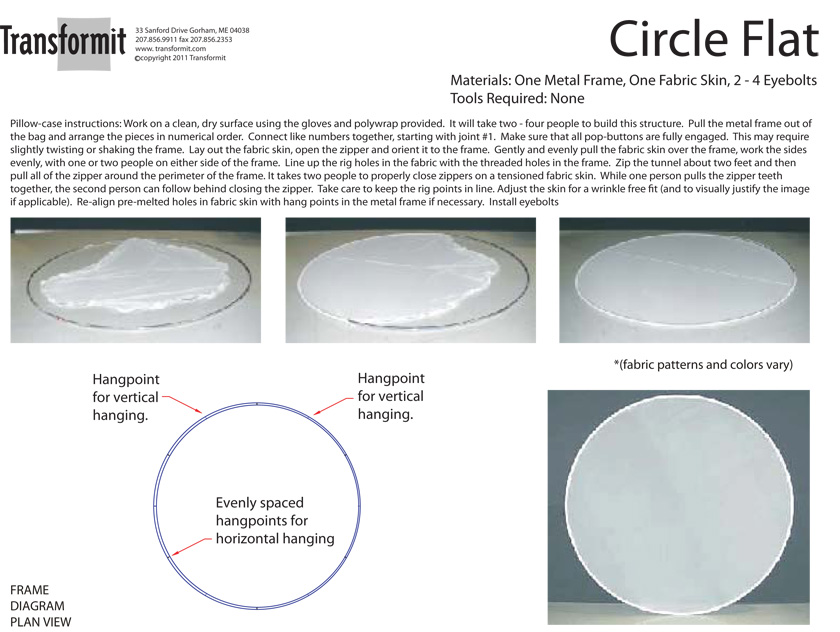 Circle Flats Pillow case Directions  840