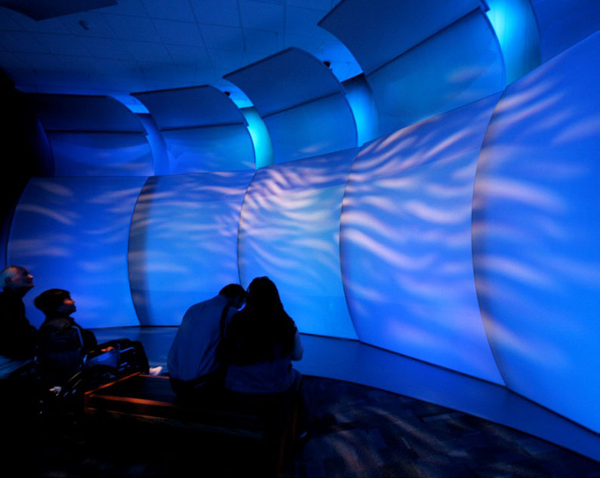 Transformit engineered and fabricated fabric components that help theater visitors experience the sensation of being underwater in a sinking ship.