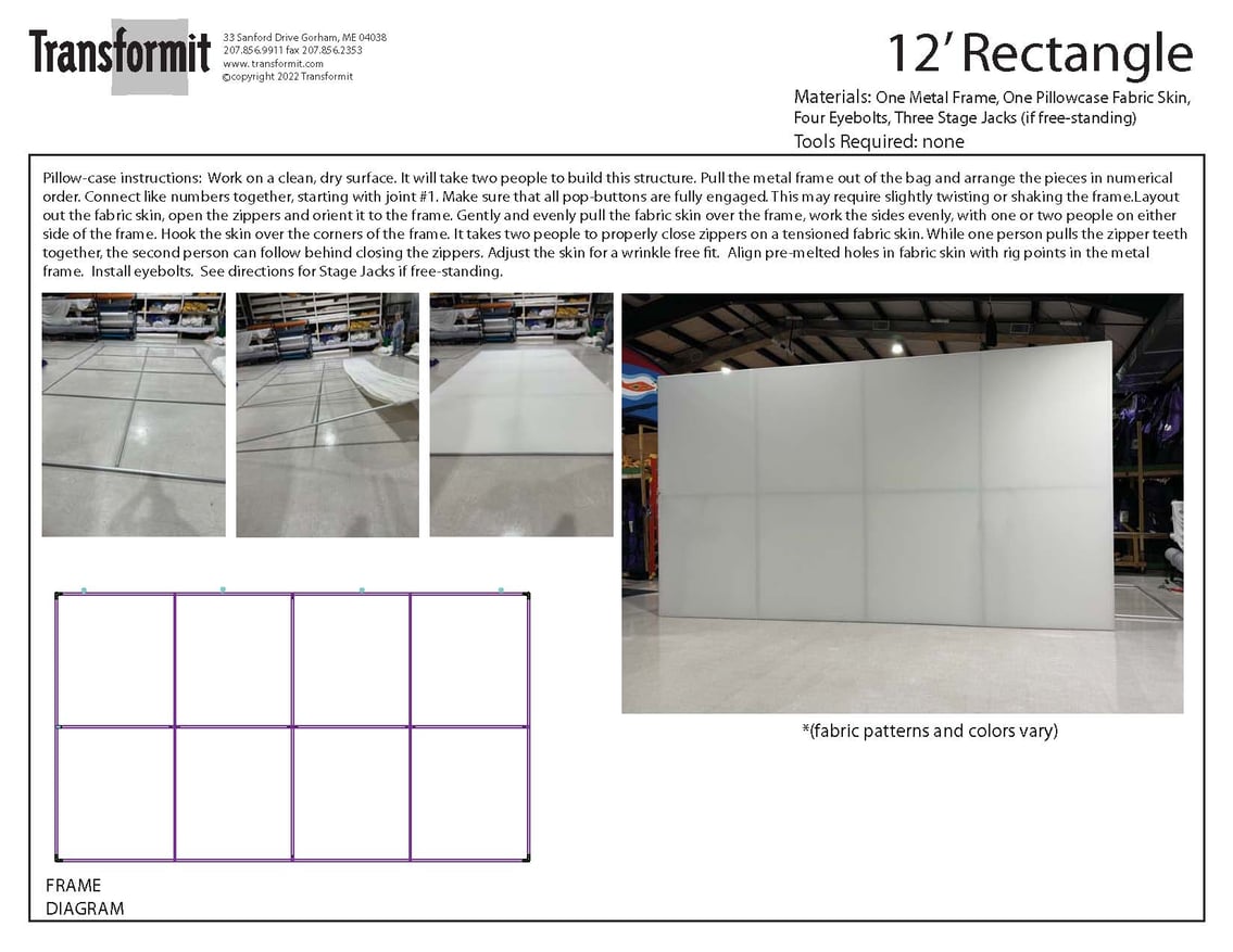 12 Rectangle Flat directions