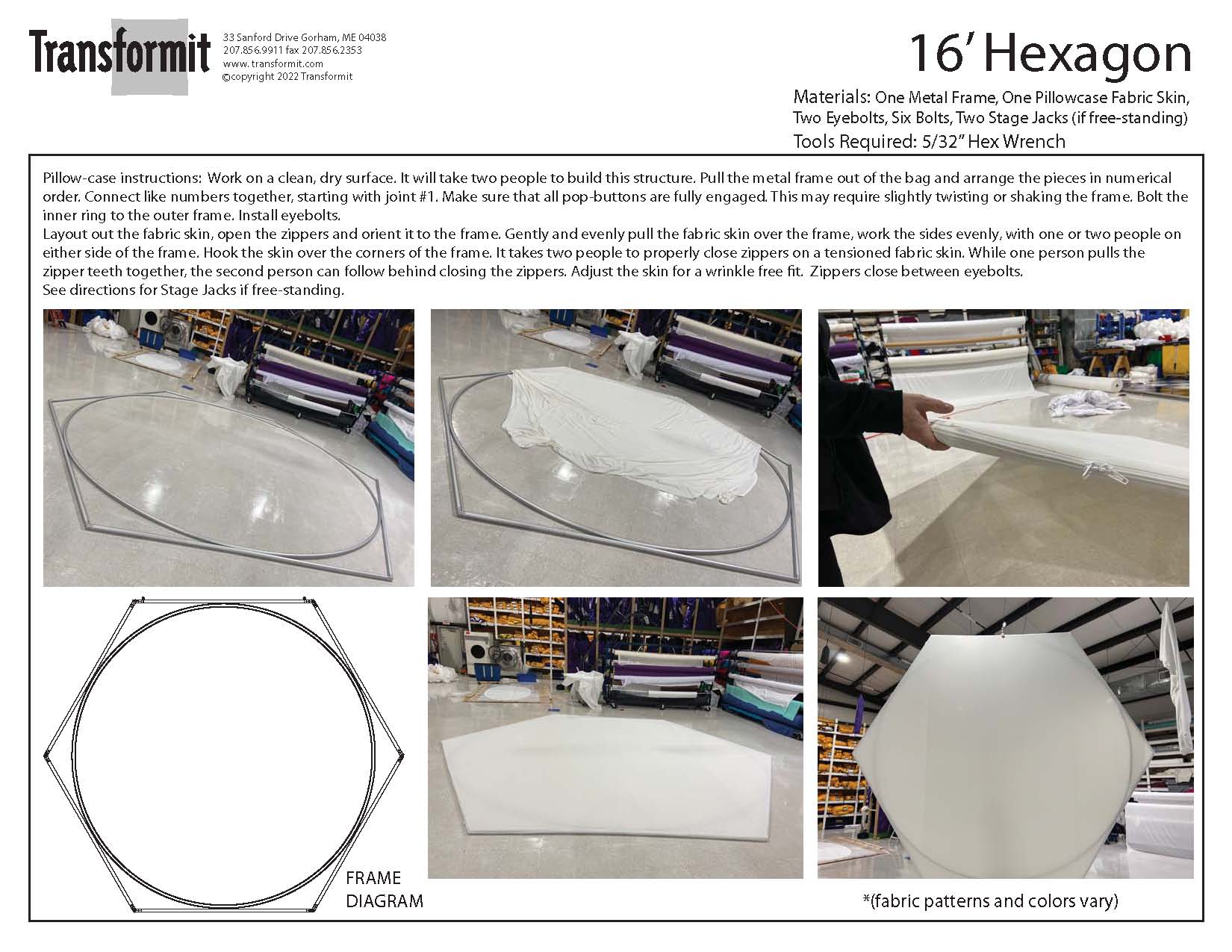 16 Hexagon directions