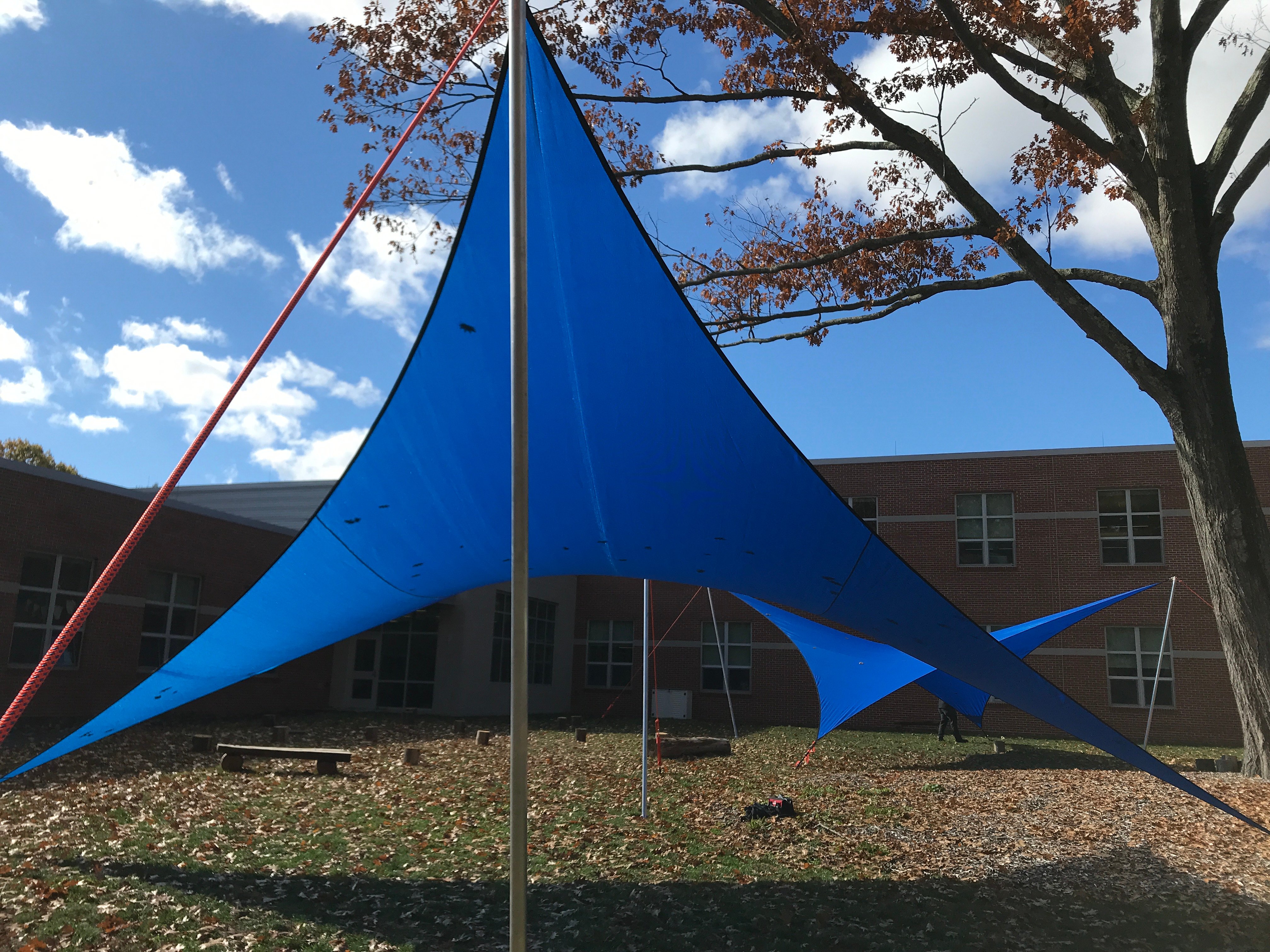 Rowe School Outdoor Classroom Shade Wings