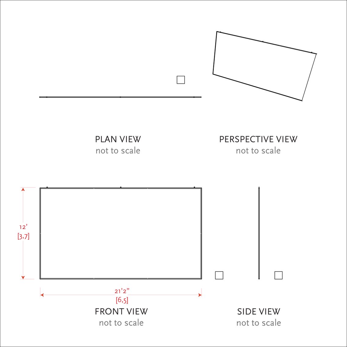 Rectangle Flat Views 12