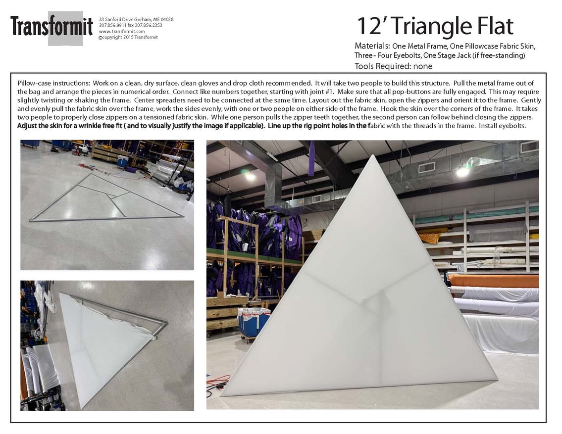 Triangle Flat 12 Pillowcase directions